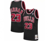 Men's Chicago Bulls #23 Michael Jordan Mitchell & Ness 1997-98 Hardwood Classics Jersey - Black