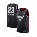 Men's Chicago Bulls #23 Michael Jordan Swingman Black 2019 All-Star Game