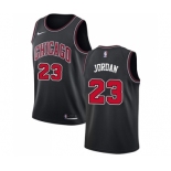 Men's Chicago Bulls #23 Michael Jordan Swingman Black Basketball Jersey Statement Edition