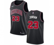 Men's Chicago Bulls #23 Michael Jordan Swingman Black Basketball Jersey Statement Edition