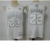 Men's Chicago Bulls #23 Michael Jordan White 2020 MVP Nike Swingman Stitched NBA Jersey