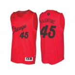 Men's Chicago Bulls #45 Denzel Valentine 2016 Christmas Day Red NBA Swingman Jersey