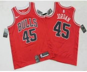 Men's Chicago Bulls #45 Michael Jordan Red 2019 Nike Swingman Printed NBA Jersey