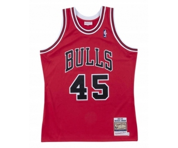 Men's Chicago Bulls #45 Michael Jordan Red Stitched Basketball Jersey