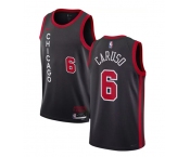 Men's Chicago Bulls #6 Alex Caruso Black 2023-24 City Edition Stitched Basketball Jersey