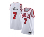 Men's Chicago Bulls #7 Jalen Smith White 2024 Association Edition Stitched Basketball Jersey