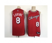 Men's Chicago Bulls #8 Zach LaVine Nike Red 2021-22 Swingman City Jersey