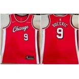 Men's Chicago Bulls #9 Nikola Vucevic Red Stitched Basketball Jersey