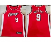 Men's Chicago Bulls #9 Nikola Vucevic Red Stitched Basketball Jersey