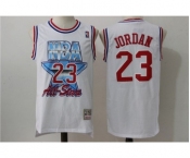 Men's Mitchell and Ness Chicago Bulls #23 Michael Jordan Authentic White 1992 All Star Throwback NBA Jersey