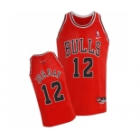 Men's Nike Chicago Bulls #12 Michael Jordan Swingman Red Throwback NBA Jersey