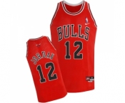 Men's Nike Chicago Bulls #12 Michael Jordan Swingman Red Throwback NBA Jersey