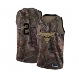 Men's Nike Chicago Bulls #2 Jabari Parker Swingman Camo Realtree Collection NBA Jersey