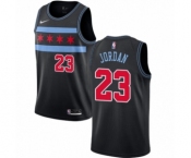 Men's Nike Chicago Bulls #23 Michael Jordan Authentic Black NBA Jersey - City Edition