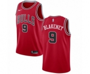 Men's Nike Chicago Bulls #9 Antonio Blakeney Swingman Red NBA Jersey - Icon Edition