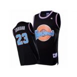 Men's Space Jam #23 Michael Jordan Tune Squad Throwback Black Jersey