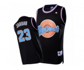 Men's Space Jam #23 Michael Jordan Tune Squad Throwback Black Jersey