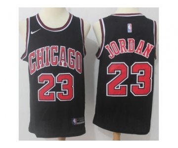 Nike Chicago Bulls #23 Michael Jordan Black NBA Swingman Jersey