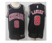 Nike Chicago Bulls #8 Zach LaVine Black NBA Swingman Jersey