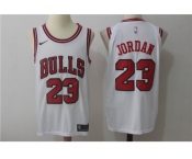 Nike NBA Chicago Bulls #23 Michael Jordan Jersey 2017-18 New Season White Jersey