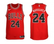 Nike NBA Chicago Bulls #24 Lauri Markkanen Jersey 2017-18 New Season Red Jersey