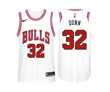 Nike NBA Chicago Bulls #32 Kris Dunn Jersey 2017-18 New Season White Jersey