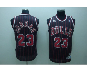 nba Chicago Bulls #23 jordan black red strip (fans edition)