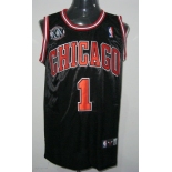 nba chicago bulls #1 rose black[20th patch]