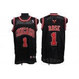 nba chicago bulls #1 rose black