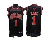 nba chicago bulls #1 rose black