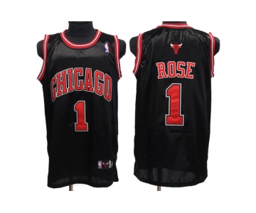 nba chicago bulls #1 rose black