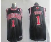 nba chicago bulls #1 rose black(fans edition)