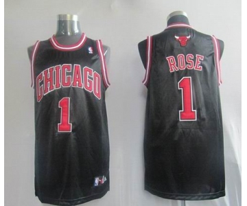 nba chicago bulls #1 rose black(fans edition)