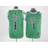 nba chicago bulls #1 rose green