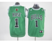 nba chicago bulls #1 rose green