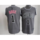 nba chicago bulls #1 rose grey