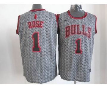 nba chicago bulls #1 rose grey[static fashion swingman]