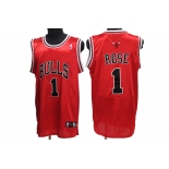 nba chicago bulls #1 rose red