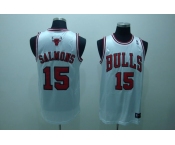 nba chicago bulls #15 salmons white