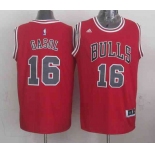 nba chicago bulls #16 gasol red