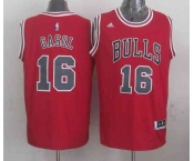 nba chicago bulls #16 gasol red