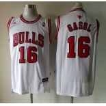 nba chicago bulls #16 gasol white[revolution 30 swingman]