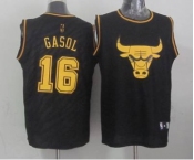 nba chicago bulls #16 gasol zebra