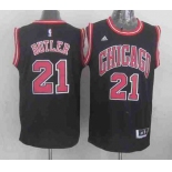 nba chicago bulls #21 butler black