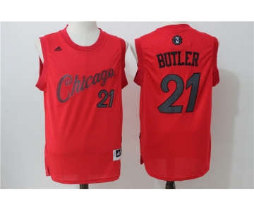 nba chicago bulls #21 butler red[2016 Christmas edition]