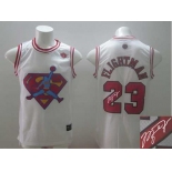 nba chicago bulls #23 flightman white[飞人][signature]