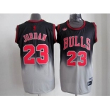 nba chicago bulls #23 jordan black-gery