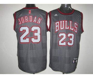 nba chicago bulls #23 jordan black-grey[2012]