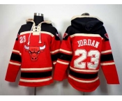 nba chicago bulls #23 jordan black-red[pullover hooded sweatshirt]