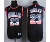 nba chicago bulls #23 jordan black[national flag version]